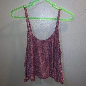 Abercrombie and Fitch Flowery Crop Tank Top